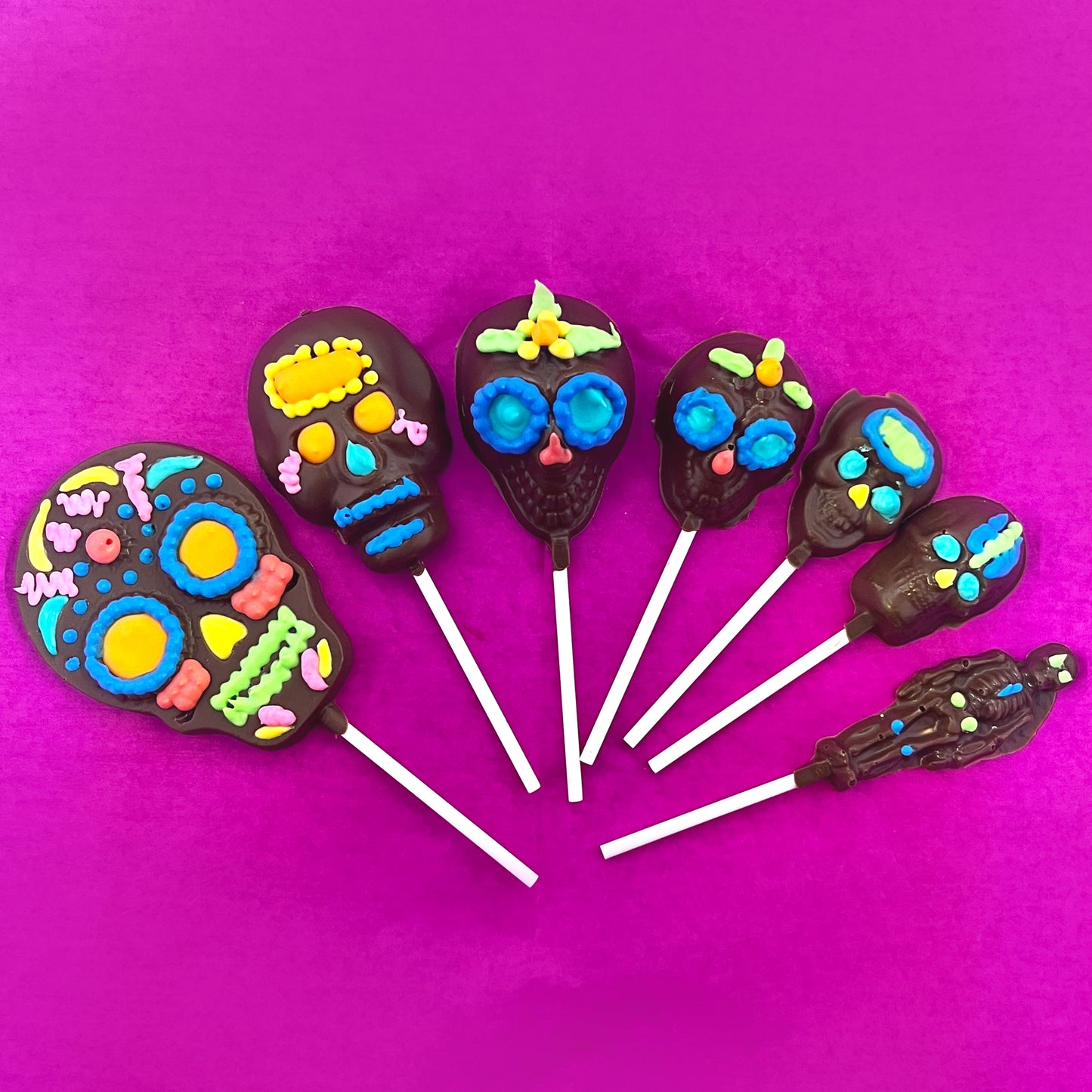 Medium Chocolate Skull Lollipop