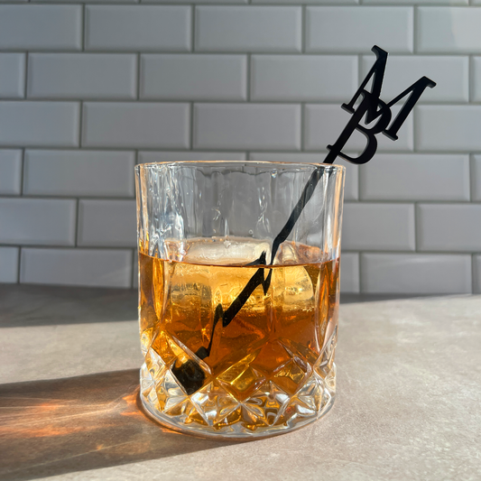Personalized Drink Stir Stick With Initials