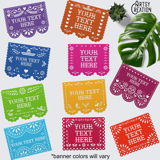 Personalized papel picado bundle - Large - Cardstock