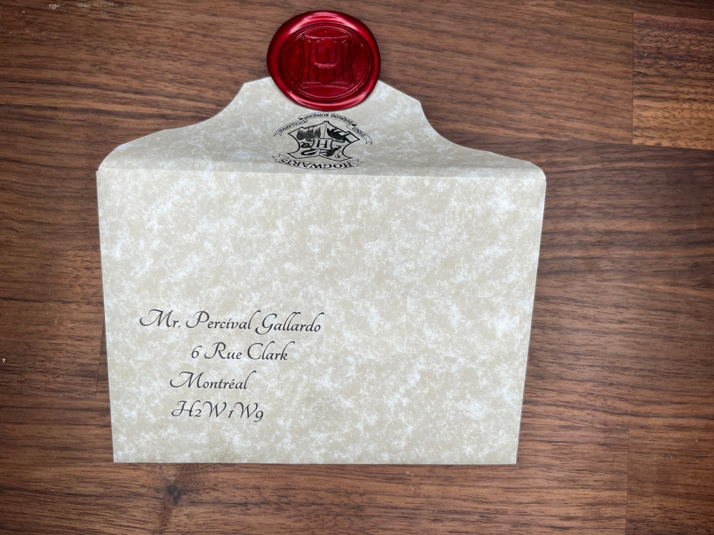 Delayed Personalized Hogwarts Acceptance Letter
