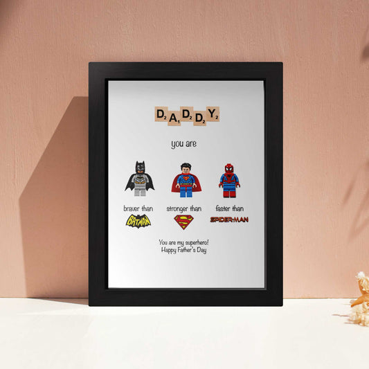 Superhero Lego frame