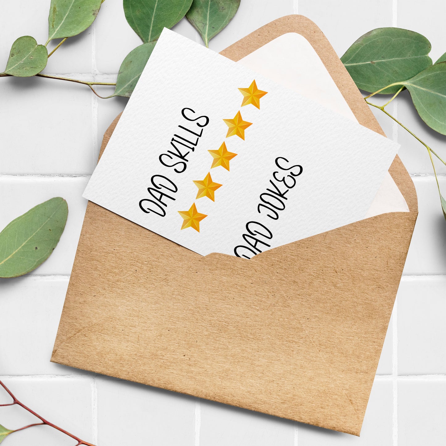"Dad skills" Funny Father's Day Card