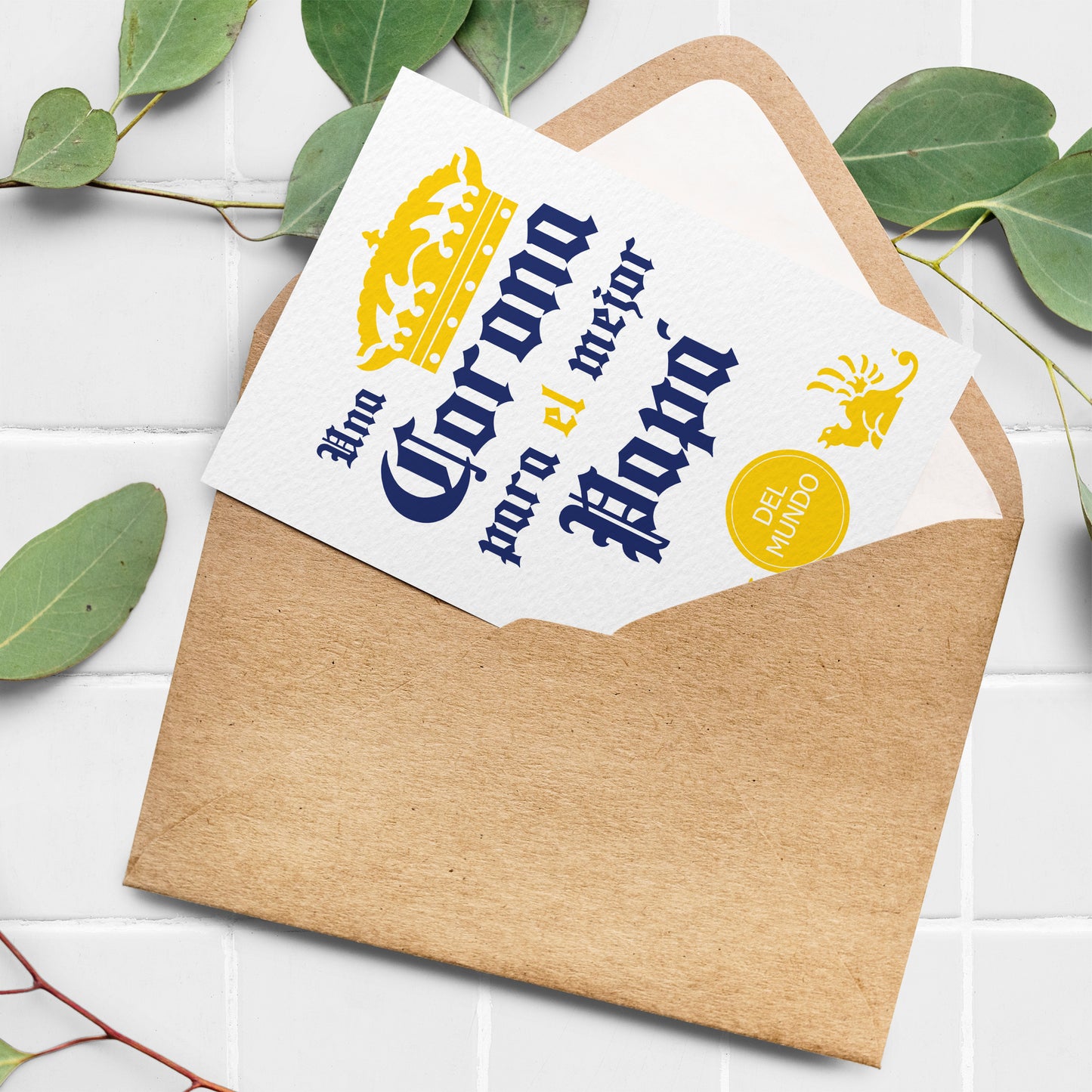 "Corona" Funny Father's Day Card