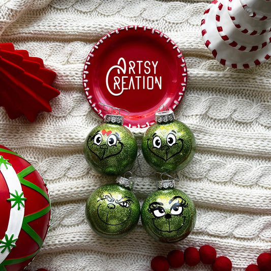 Grinch family ornament