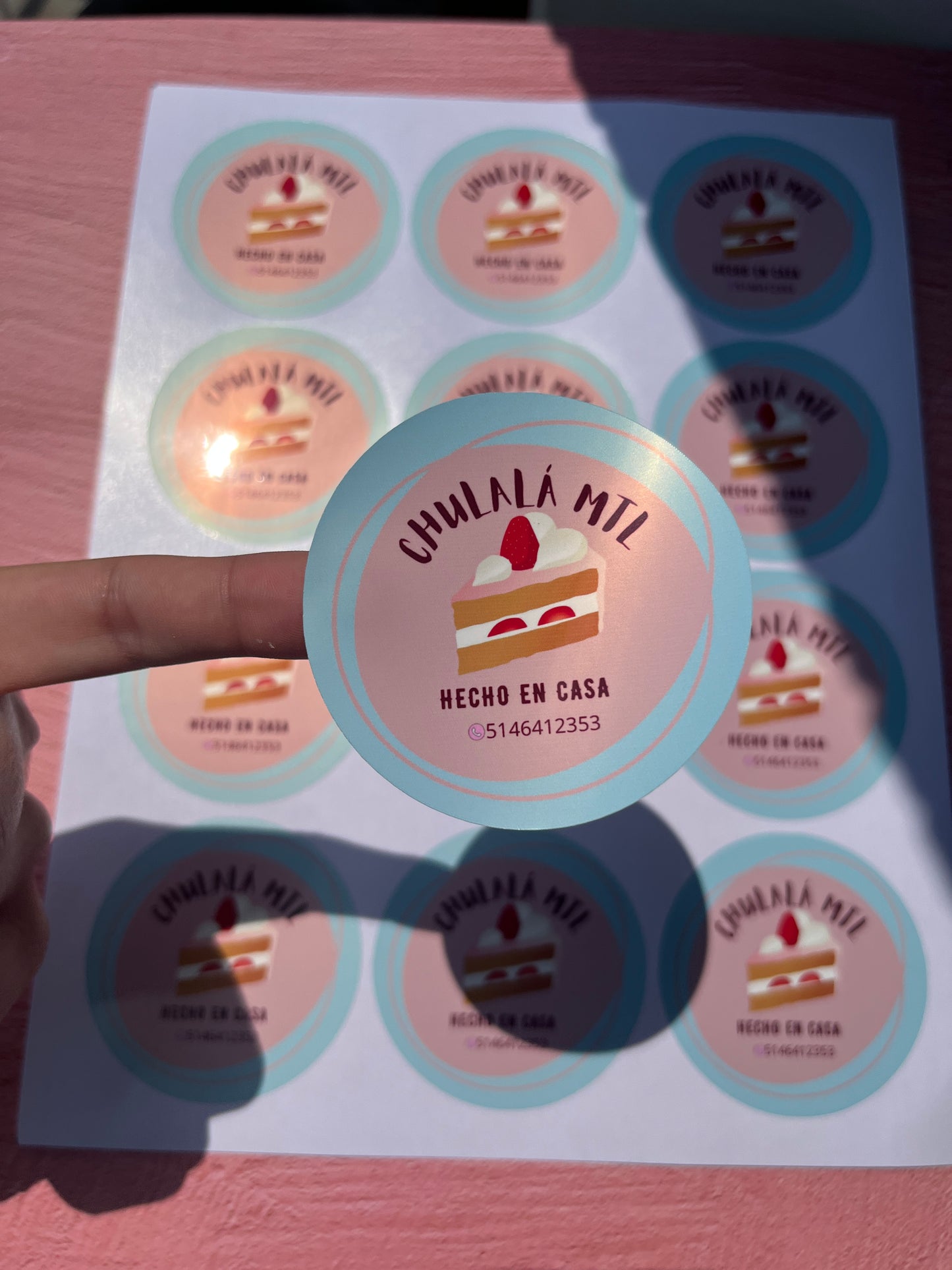 Round Vinyl Sticker Sheet