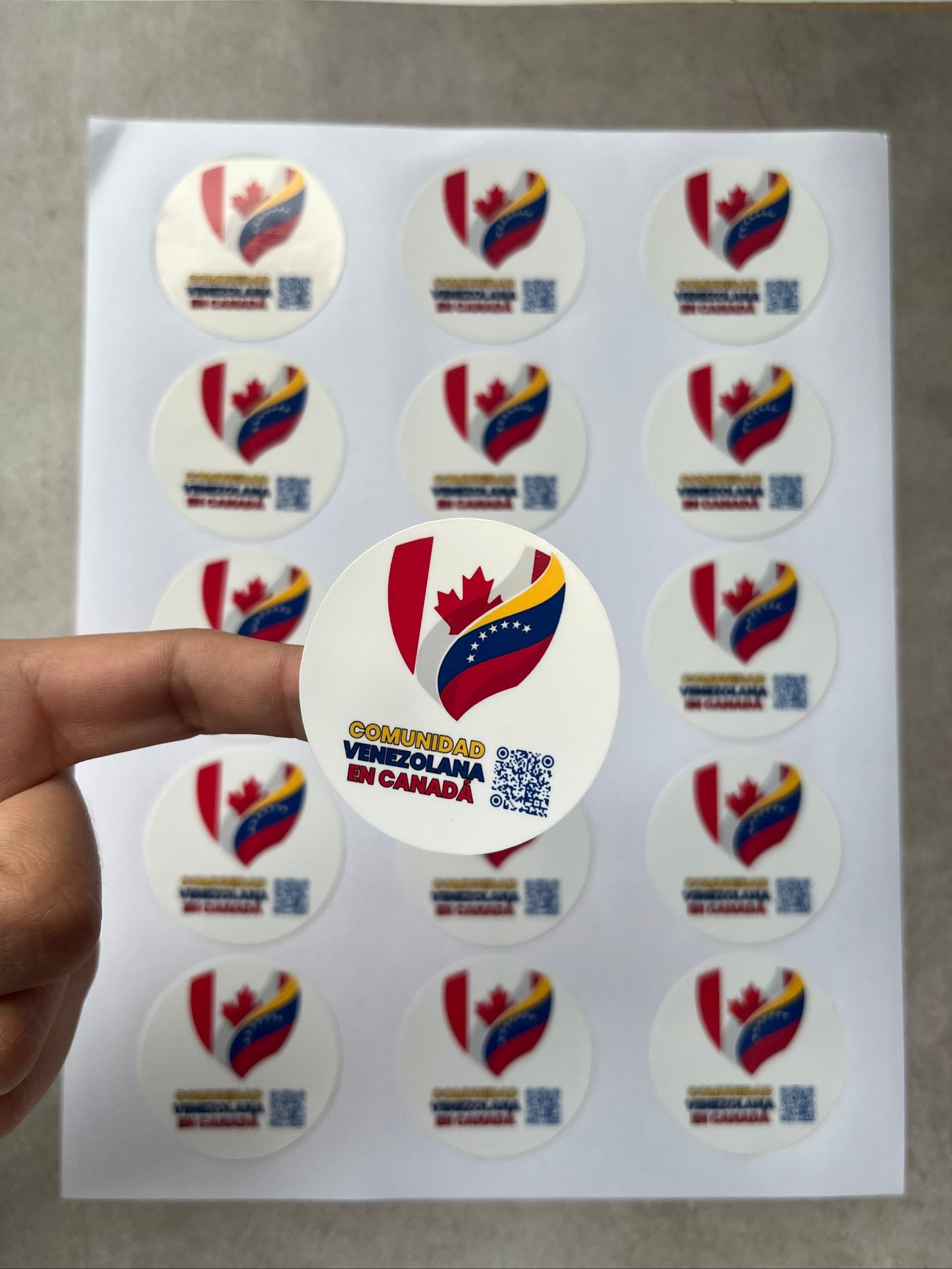 Round Vinyl Sticker Sheet