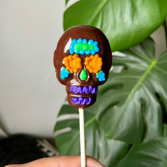 Medium Chocolate Skull Lollipop