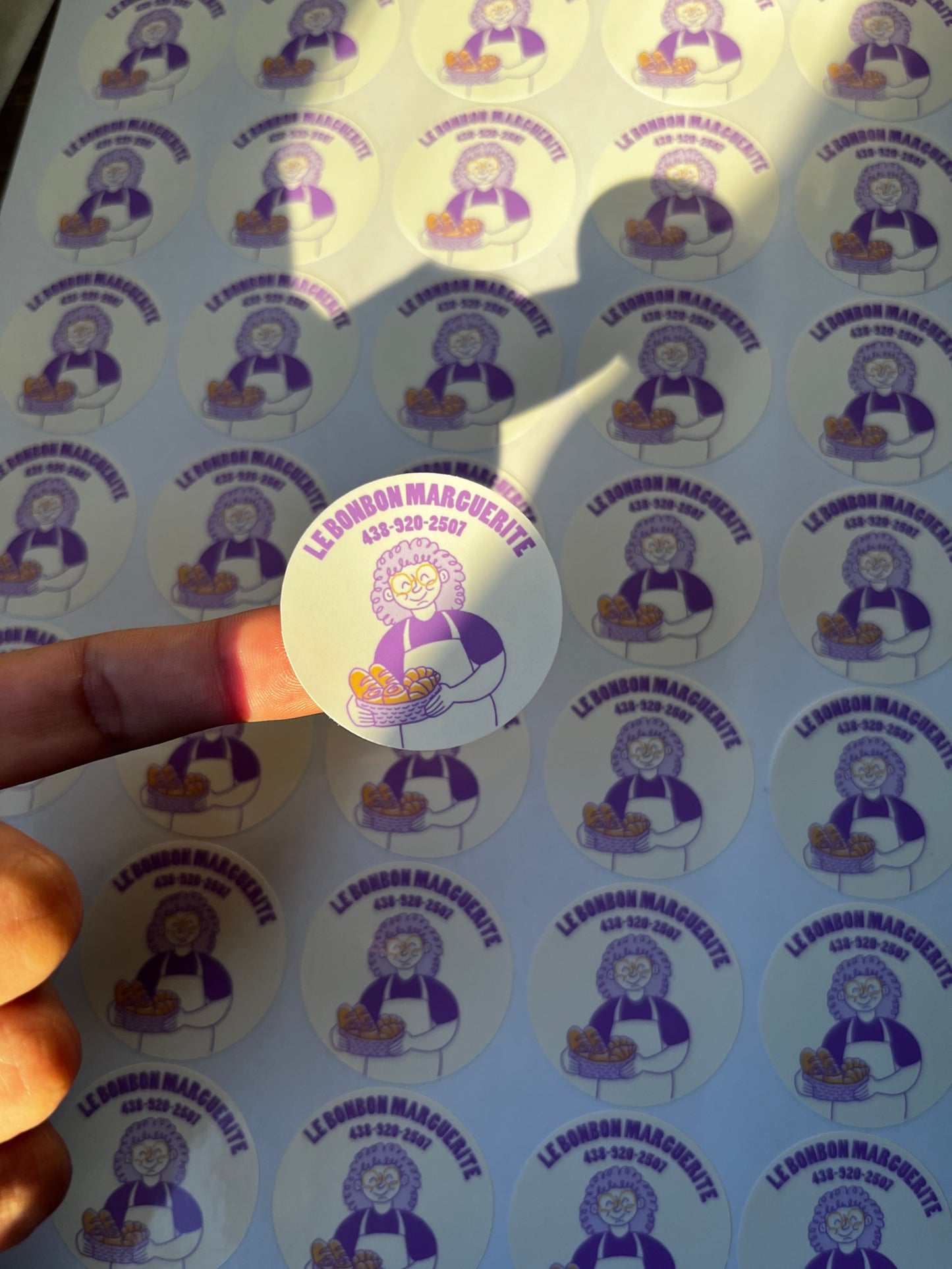 Round Vinyl Sticker Sheet