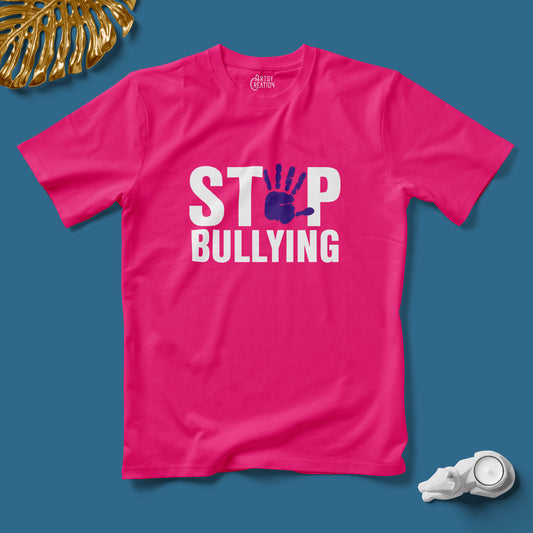 Stop bullying hand