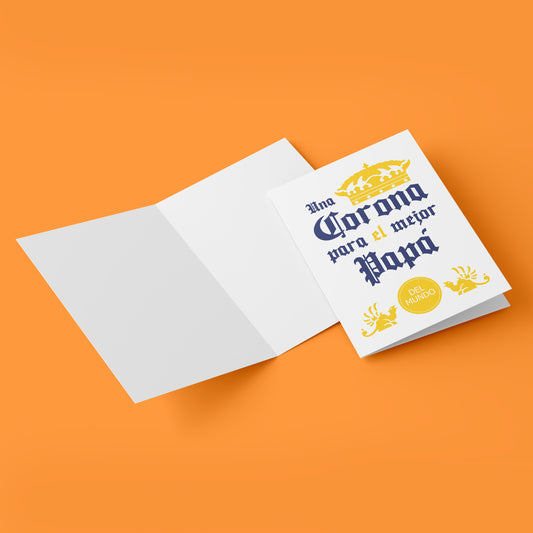 "Corona" Funny Father's Day Card