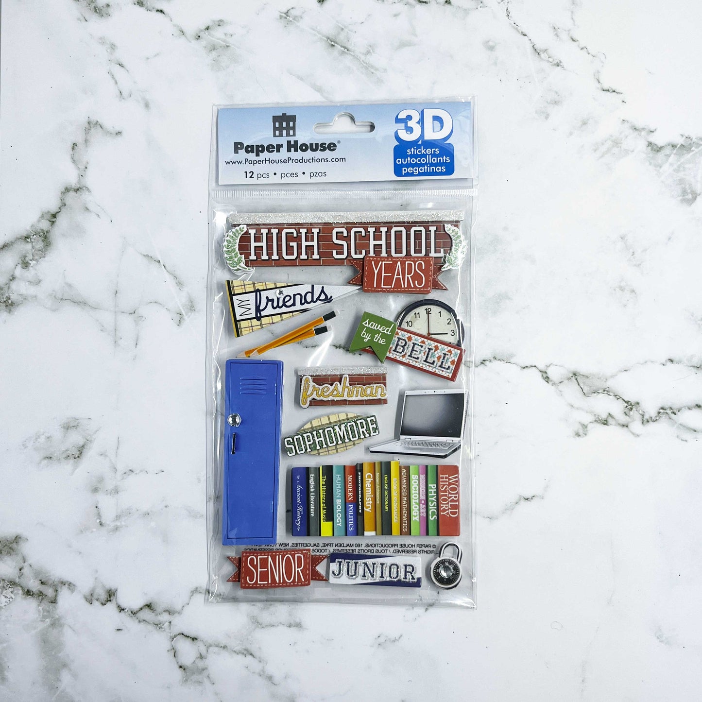 High School- Dimensional Sticker