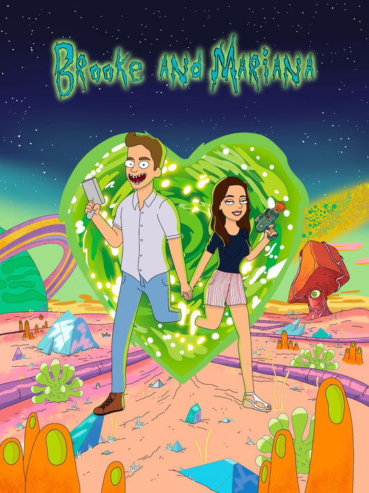 Rick and Morty style
